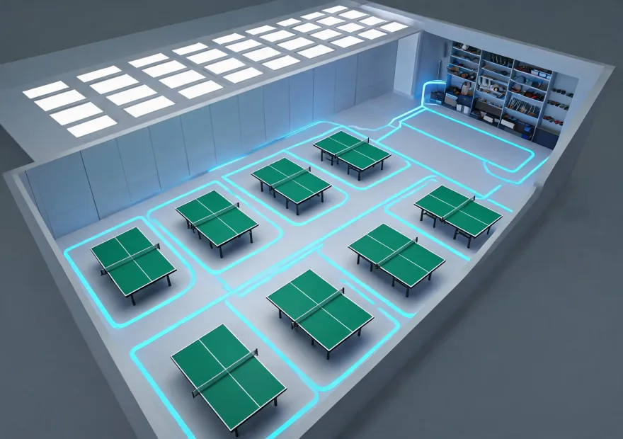 Table tennis venue digital twin